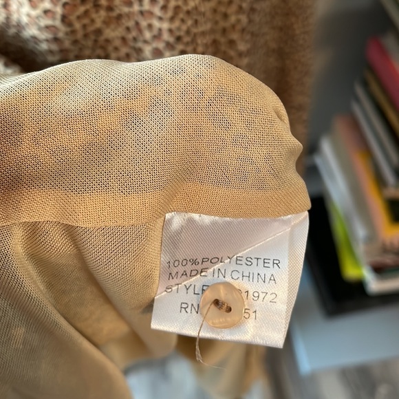 In Loom cheetah print L flowing ruffle dress - Picture 4 of 5